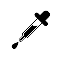 Dropper Icon Vector Illustration Trendy Flat Design