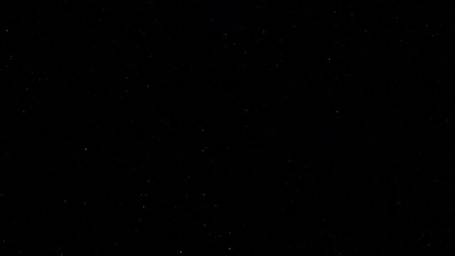 Animation of Stars Blinking at Night, Dark Starry Sky with Faded Dark Clouds, 4k 16-9, Parallax Zoom