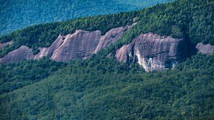 Looking Glass Rock Viewed Along the Blue Ridge Parkway in the Appalachian Mountain