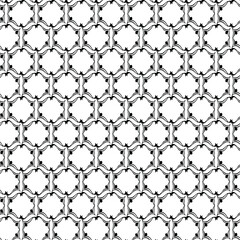 Vector abstract transparent geometric ornament monochrome black and white seamless pattern background tile 