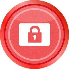 closed padlock icon web sign isolated on white