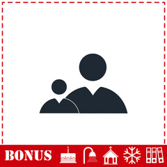People icon flat