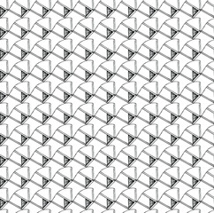Vector abstract transparent geometric seamless monochrome pattern background tile chain link fence with wire