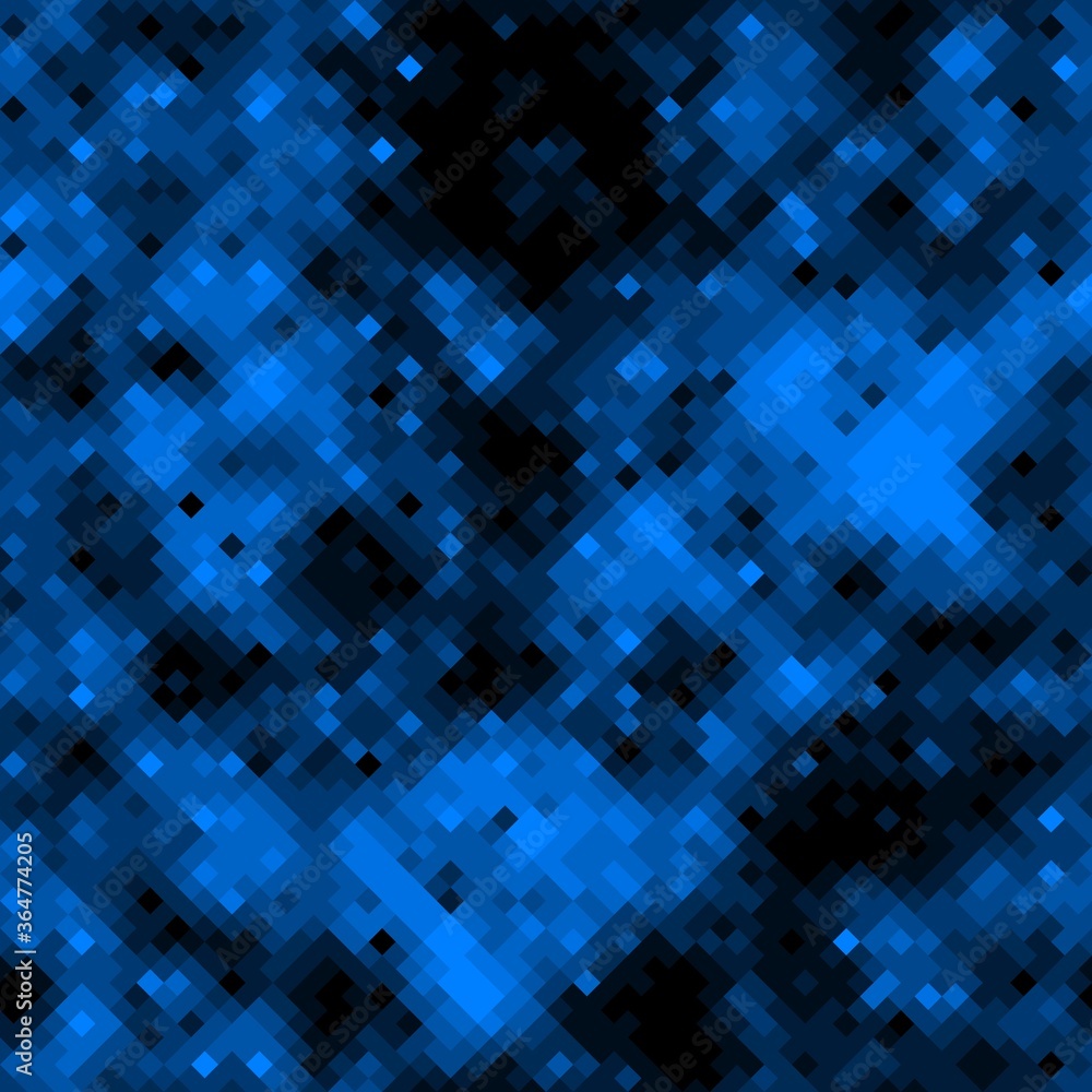 Canvas Prints sapphire blue halftones pixel clouds seamless pattern vector background texture