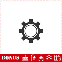 Cog icon flat