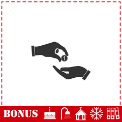 Financial Aid icon flat