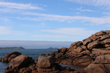 Côte de Granit rose à Perros-Guirec, France