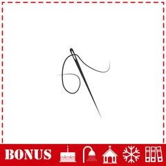 Needle icon flat