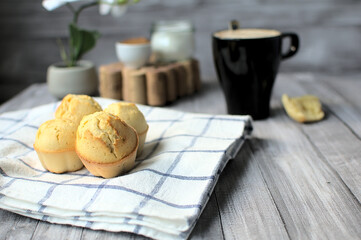 Homemade lemon muffins
