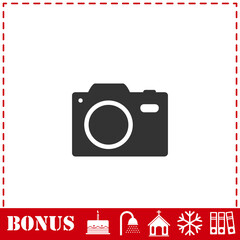 Camera icon flat