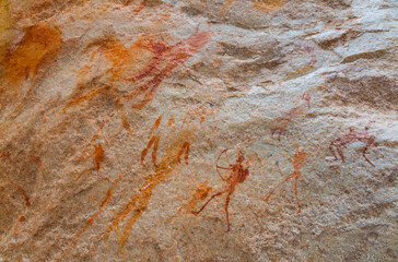The Archer, Sevilla Bushman Rock Art Trail, Clanwilliam, Cederberg Mountains, Western Cape province, South Africa, Africa