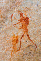 The Archer, Sevilla Bushman Rock Art Trail, Clanwilliam, Cederberg Mountains, Western Cape province, South Africa, Africa
