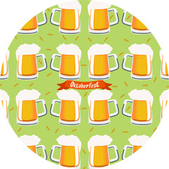 seamless pattern with beer