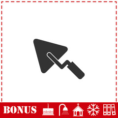 Trowel icon flat