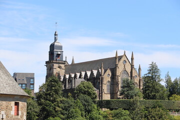 Vue de la cathédrale de Fougères, France