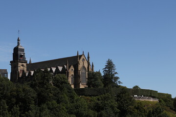 Vue de la cathédrale de Fougères, France