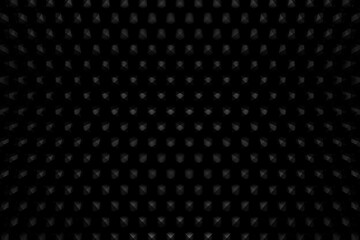  Honeycombs Cube. Background abstract minimalistic black / white texture with many rows of volumetric figures of hexagons lying in the light. Animation. Mobile briquette silver wall 3d