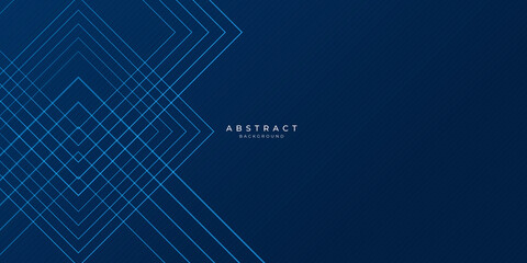 Dark blue dynamic abstract vector background with diagonal lines. Trendy classic color of 2020. 3d cover of business presentation banner for sale event night party. Fast moving soft shadow dots lines