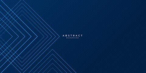 Dark blue dynamic abstract vector background with diagonal lines. Trendy classic color of 2020. 3d cover of business presentation banner for sale event night party. Fast moving soft shadow dots lines
