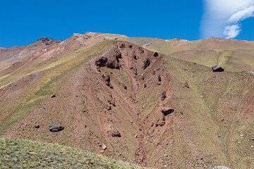 Walking in the Aconcagua national park