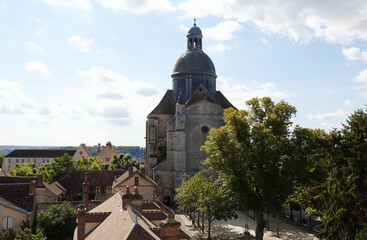 Naklejka premium The Saint Quiriace collegiate church is located in the upper town of Provins. It was built during the 12th century.