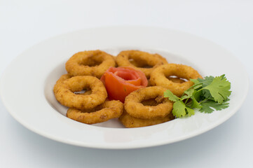 Fied onion rings. 