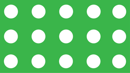 white polka dots on green backgroung