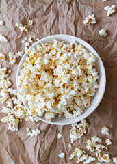 popcorn in a bowl