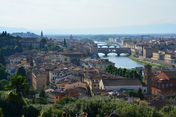 Fototapeta na wymiar Vue Panoramique Florence Toscane Italie