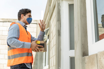 Handsome man expressions in the outdoors