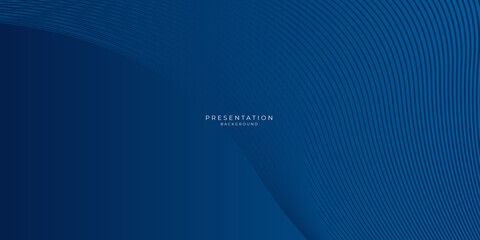 Modern 3D blue abstract presentation background. Curves and lines use for banner, cover, poster, wallpaper, design with space for text.