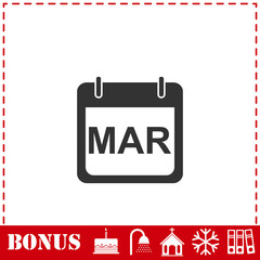 Calendar icon flat