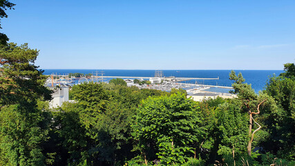Obraz premium Panorama of the port city of Gdynia in Poland