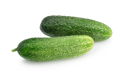 cucumbers isolated on white background