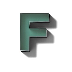 リアルなガラスのブロックのF