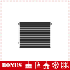 Blinds icon flat