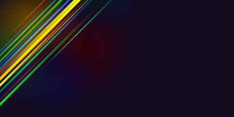 Moderb elegant red yellow black blue green glowing wave game abstract presentation background design