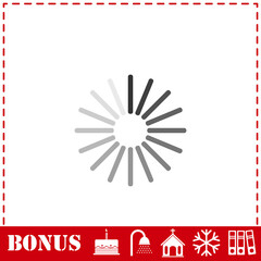 Obraz premium Loading icon flat