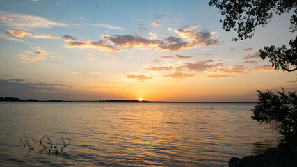 Sunrise over the lake