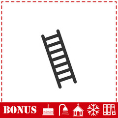 Ladder icon flat