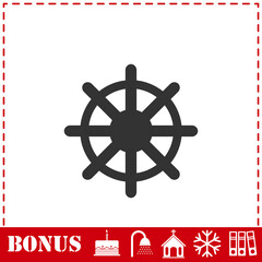 Obraz premium Helm icon flat