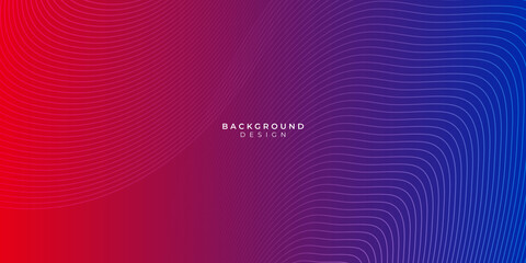 Modern red blue abstract vector presentation backgrounds with line waves vector illustration.