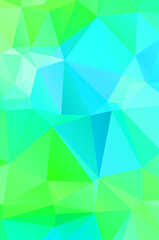 Obraz premium Vivid light Green vector Low poly crystal background. design pattern illustration