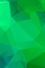 Fototapeta na wymiar Vivid light Green vector Low poly crystal background. design pattern illustration