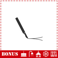 Incision surgery icon flat