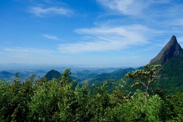 Fototapeta na wymiar View of mountains in Macaé, Brazil.