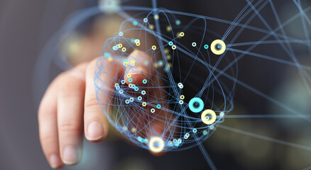 organization network team concept networking.