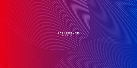 Modern abstract red blue white line shape geometric presentation background