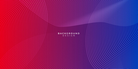 Modern abstract red blue white line shape geometric presentation background