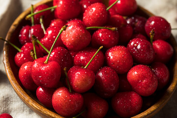 Raw Red Organic Cherries